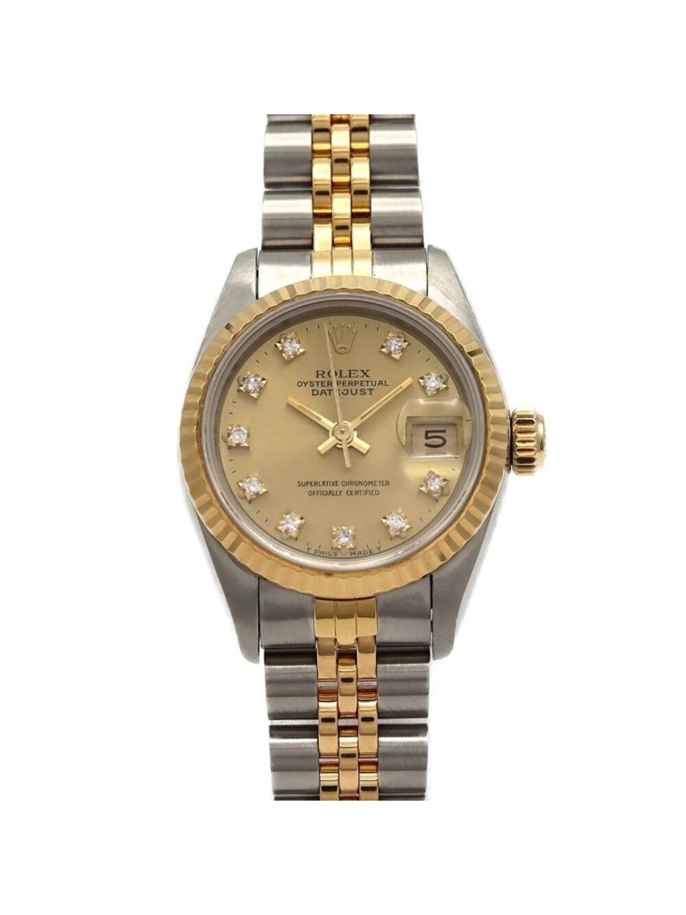 Rolex Datejust Stainless Steel Yellow Gold Automatic